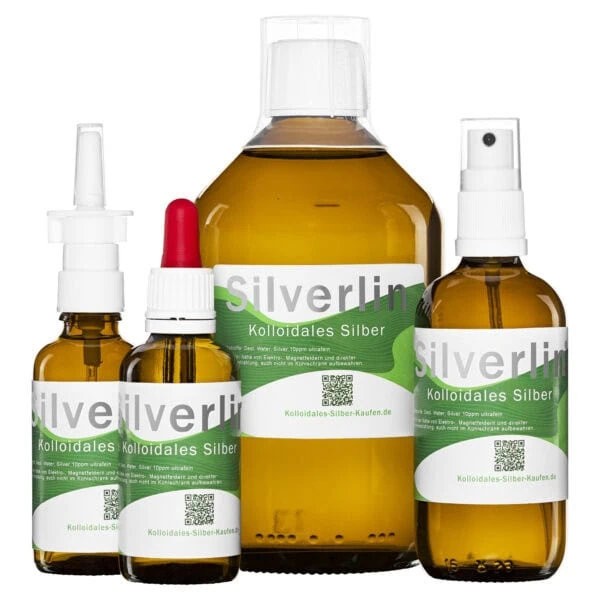 4-teiliges Comfortset Kolloidales Silber (10 ppm)