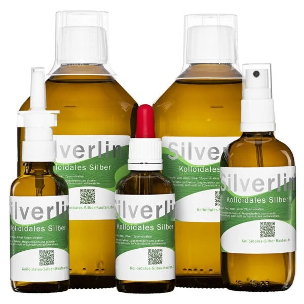 Kolloidales Silber Comfortset Plus mit Pipettenflasche, Spray und Nasenspray