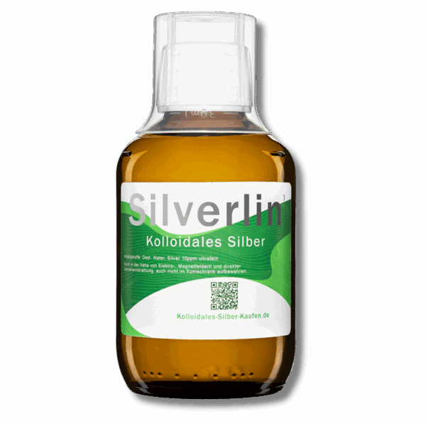 Braunglasflasche kolloidales Silber 200 ml, 10 ppm
