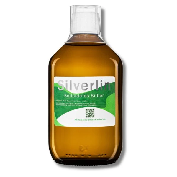 Flasche Kolloidales Silber 500 ml von Silverlin, 10 ppm